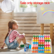 thumbnail image 4 of 6-Tier Acrylic Paint Storage Box, 24-Slot Paint Brush Holder for Storing 2 Oz Paint Bottles, Paint Tubes, 4 of 5