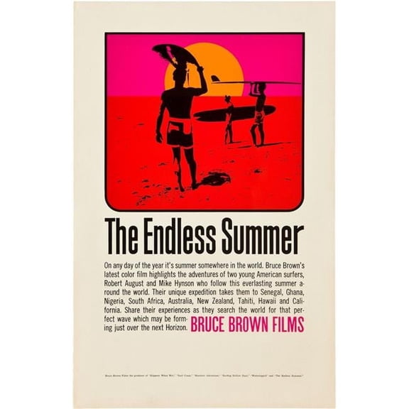 The Endless Summer Poster Art 1966. Movie Poster Masterprint (24 x 36)
