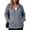 02 Blue, variant on Gleelist Plus Size Hoodies For Women Lightweight Long Sleeve Zip Up Hooded Sweatshirt Trendy Ribbed Knit Jackets With Pockets XL-5XL