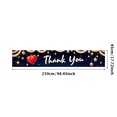 thumbnail image 3 of Heart Design Thank You Banner Decorative Stars Appreciation Display for Indoor Event Holiday, 3 of 7
