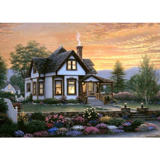Diamond Painting (DB1015) 5D Square DIY Seaside House Imagen de diamantes de imitación 20X30cm FLhrweasw Nuevo