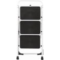 thumbnail image 6 of 3 Step Ladder with Tool Tray, Folding Step Stool with Wide Non-Slip Pedal and Comfort Handgrip for Household and Office, Lightweight 330lbs Capacity Step Ladder, Black, 6 of 7