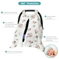 thumbnail image 5 of EASTIN Baby Car Seat Cover, Car Seat Covers for Babies Multi-use Infant Carseat Canopy Cover for Girls Boy Nursing Breastfeeding Cover, 5 of 6