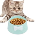 thumbnail image 2 of Cat Bowl Feeding Dishes Stable Novelty Anti Slip, Durable Bow Tie Decorated, Pet Feeder Water Bowl Cats for Dogs Pet Accessories Kitty Kitten Green, 2 of 10