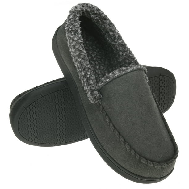 Vonmay - VONMAY Men's Moccasin Slippers Fuzzy House Shoes with ...