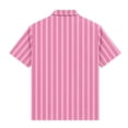 thumbnail image 6 of ZOYOEN Boys Dress Shirts with Pocket- Striped Short Sleeve Casual Summer Kids Button Down Shirts Pink Size 8, 6 of 8