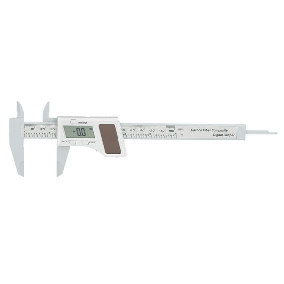 Solar Caliper, Electronic Digital Display Caliper Fine Tuning Function Metric To Imperial Conversion Magnetic Stripe Film Scale For Angle Measurement