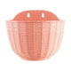thumbnail image 3 of Lekihaqq Rattan Textured Wall Mounted Flower Pot Plastic Planter Hanging Plant Pot Home Decor Indoor Outdoor Wall Planter Potted Plant Container, 3 of 7