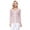 Mauve, variant on YEMAK Women's 3/4 Sleeve V-Neck Stripe Regular Fit Button-Down Sweater Cardigan-MAUVE-M