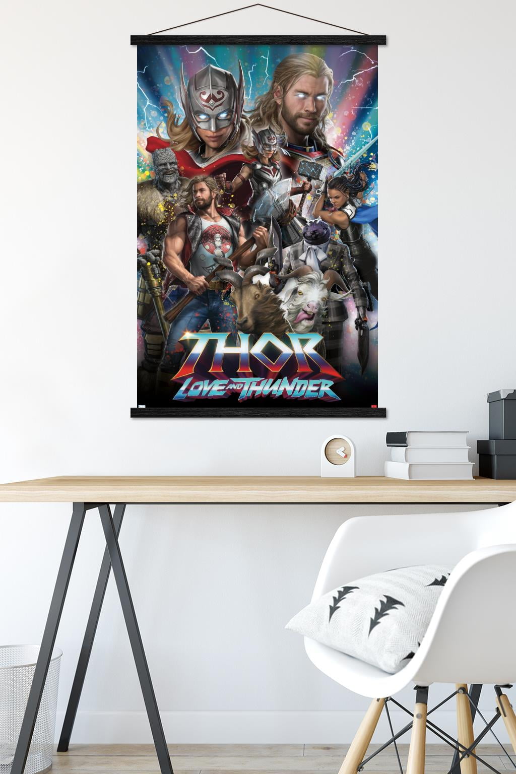 Marvel Thor: Love and Thunder - Amazing Wall Poster with Magnetic Frame, 22.375" x 34"