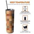 thumbnail image 6 of 20oz Fall Pumpkins Skinny Tumblers Stainless Steel Tumbler with Lid and Straw,Vacuum Insulated Double Wall Travel Tumbler Cups with Cleaning Brush for Coffee,Tea, 6 of 6