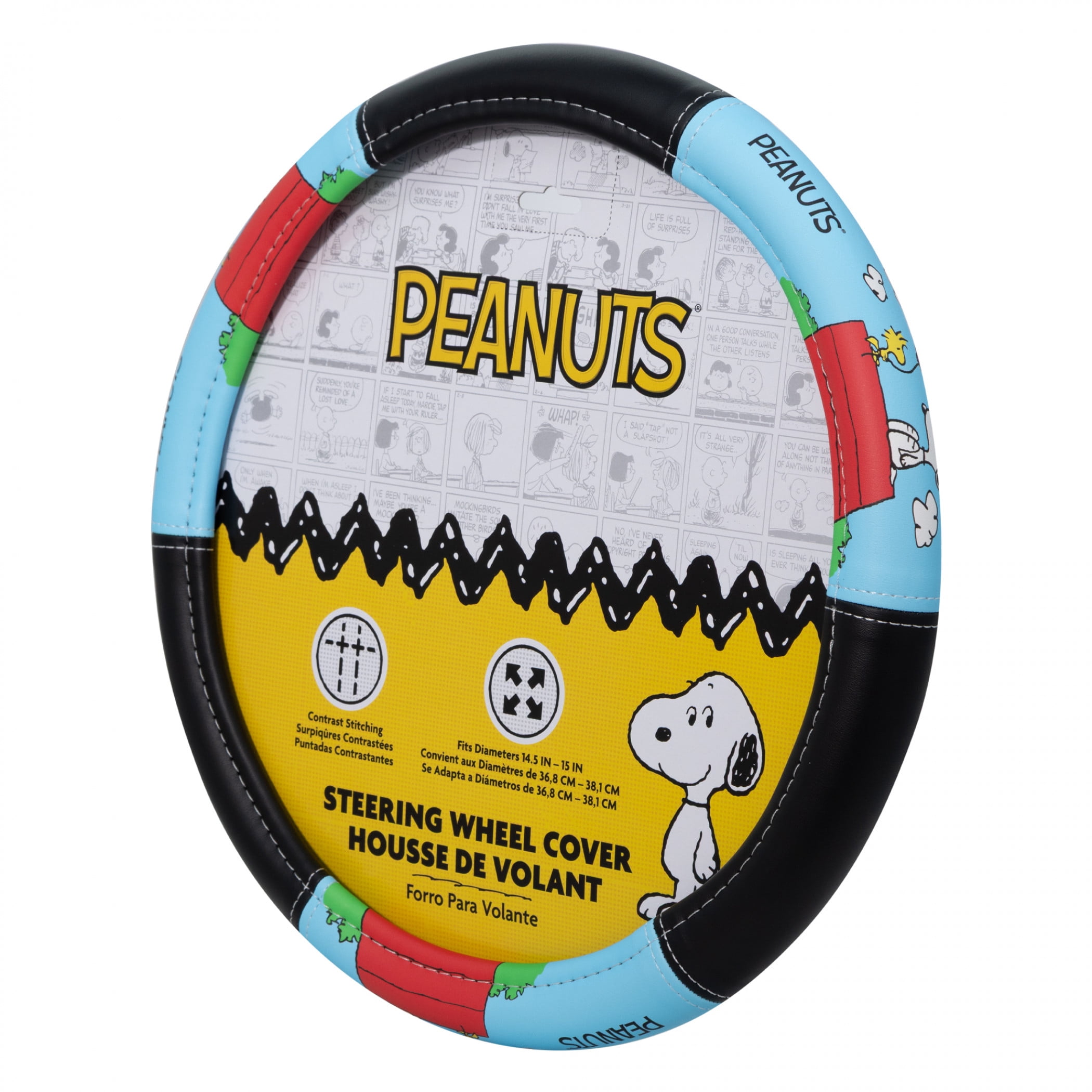 Peanuts Snoopy on Doghouse Steering Wheel Cover