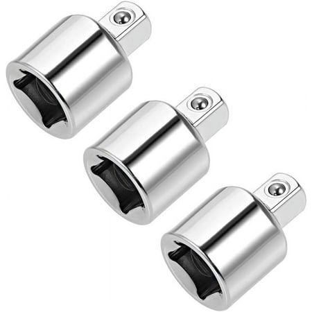 

3 Pcs 3/8 Inch Drive (F) x 1/4 Inch (M) Socket Reducer for Ratchet Wrenches Female to Male Cr-V-3/8\