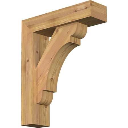 

5 1/2 W x 20 D x 24 H Olympic Block Smooth Bracket w/ Offset Brace Western Red Cedar