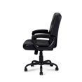 thumbnail image 4 of Poundex Chaise de Bureau Moderne en Faux Cuir Couleur Noire, 4 of 7