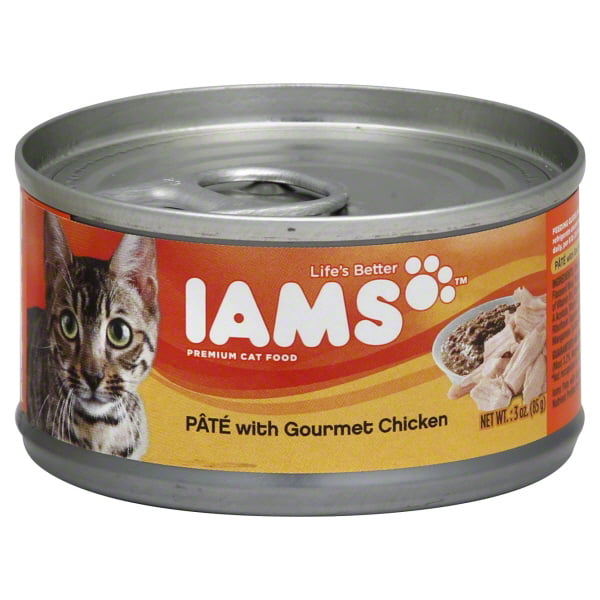 Iams Pate With Gourmet Chicken Canned Cat Food 3 Ounces (Pack Of 24