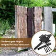 thumbnail image 3 of HEALEEP 1 Set Security Gate Latch Black Iron for Commercial Properties Use, 3 of 8