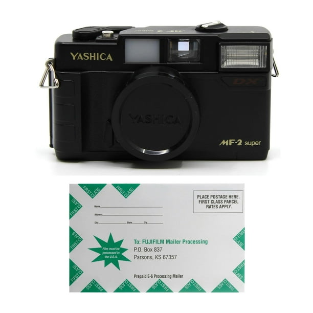 Yashica Mf 2 Super 35mm Film Camera With 38mm Lens By Kokoti Black Bundle Walmart Com Walmart Com