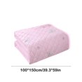 thumbnail image 3 of Qocolhg Summer Cooler Quilt, Washable & Lightweight Summer Comforter Cooling Blanket for All Season Use, Machine Washable, Bedding Soft Coverlet Conditioned Quilts for Kids, 39x59 inch, Pink, 3 of 7