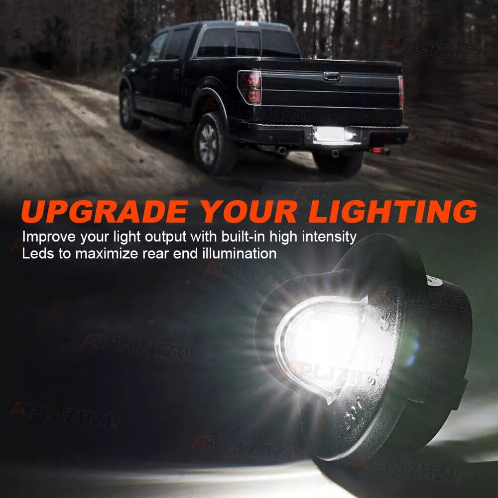 2x Fit Ford F150 F250 F350 LED License Plate Light Tag Lamp Assembly Replacement