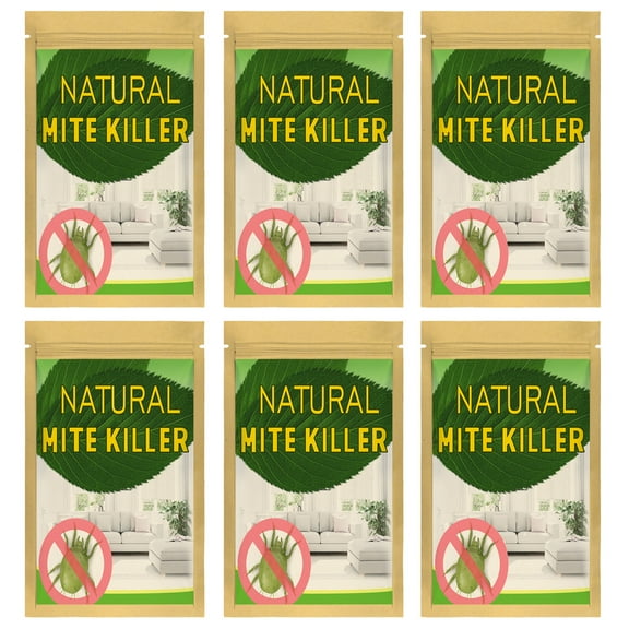 6Pcs Natural Mite Removal Bag Safe Herbal Plant Effective Long lasting Household Sofa Bedding Dust Mite Eliminator Rem