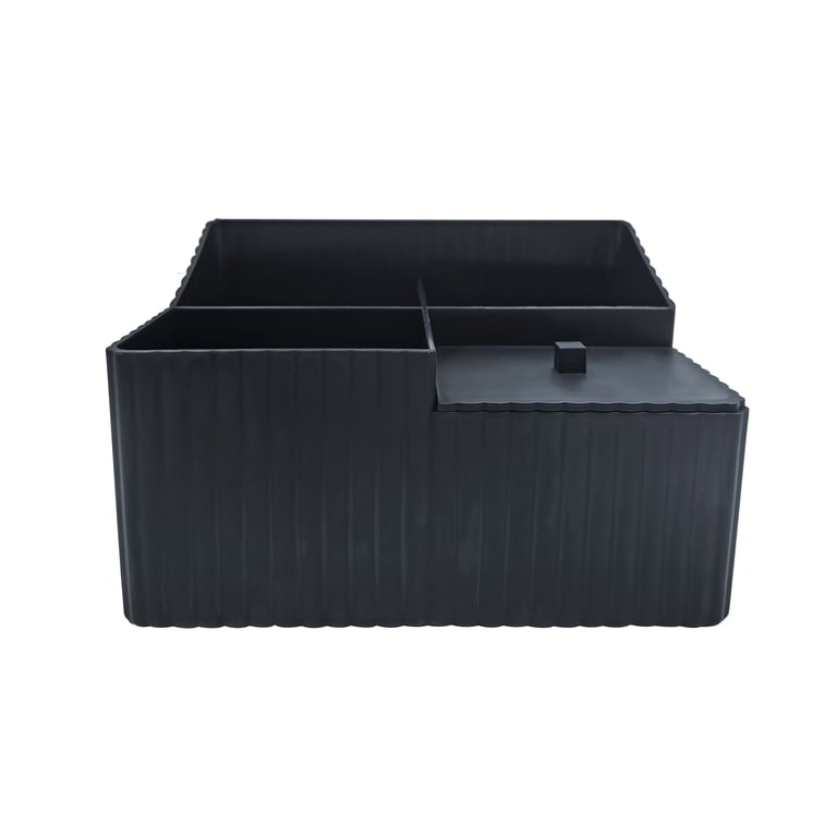 Mainstays Soft Touch Vanity Organizer, Black photo 2