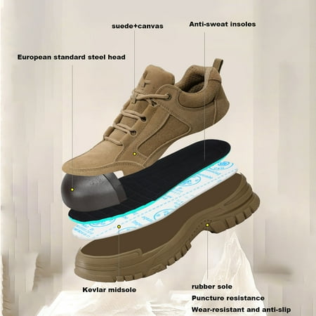 

Steel Toe Cap Boots Mens Womens Waterproof Work Safety Boots Lightweight Non-Slip Safety Shoes