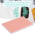 thumbnail image 4 of stempelgummi Sello de Goma Que Talla el Bloque Capa Intermedia Coloreada de la Capa Doble para el Sello de DIY Libro de Recuerdos de Encargo Postal(Rosa Blanco) Unbranded GY02833-02, 4 of 8