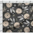 thumbnail image 2 of Soimoi Floral Printed, Japan Crepe SatinFabric By The Yard-54 Inch WideDecorative Sewing Fabric For Dresses, Kimonos, Gowns-Gray, 2 of 5