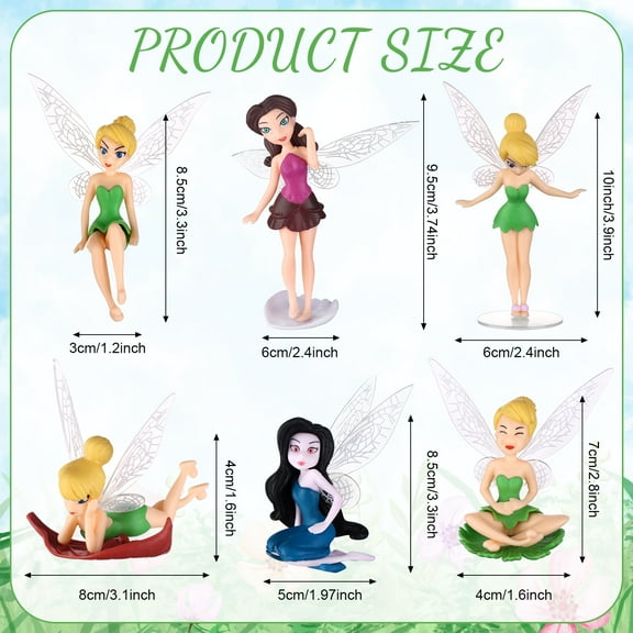 6Pcs/Set Miniature Fairies Figurines Accessories, Planter Pot Hanger Decorations Fairies Flower Pot Plastic Fairy Garden Figurines Angel Accessories Ornaments For Outdoor Decor