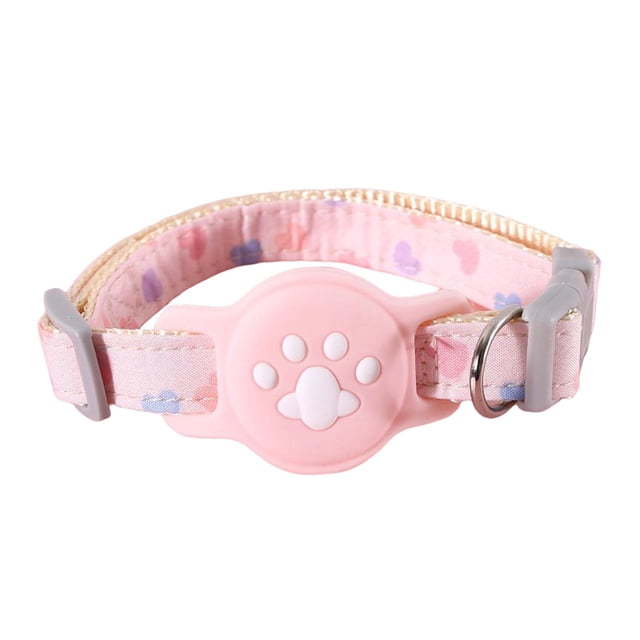 Soporte para rastreador de perros y gatos, soporte para localizador de perros, estuche protector para rastreador de perros Rosa