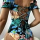 thumbnail image 5 of Bikini Mujer Traje de Baño Traje de Baño de Moda Para Mujer, Estampado Floral, Sexy, Con Tiras, Bikini Triangular, Traje de Baño Para Playa y Piscina., 5 of 5
