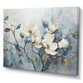 thumbnail image 2 of Designart "Tranquil Elegance Of White And Blue Magnolias" Magnolias Wall Decor, 2 of 7
