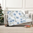 thumbnail image 7 of Yayeee Throw Blanket for Couch Soft Warm 50" x 60" Sofa Chair Bed Decoration, Forget Me Not, 7 of 7