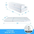 thumbnail image 4 of Cheer Collection 4" Folding Sofa Bed with 1" Gel Infused Memory Foam - 75" x 31" (Cot), 4 of 5