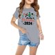 thumbnail image 1 of Xihbxyly Blusa con Estampado Navideño, Camisa de Mezcla de Poliéster Suave, Blusa con Mangas Abullonadas, Moda de Verano para Niñas, Ropa Informal, Regalo para Fiestas, de 3 a 14 Años, Material Trans, 1 of 4