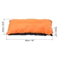 thumbnail image 2 of Unique Bargains Inflatable Pillow, Camping Travel Pillow with Storage Pouch Eye Masking, Orange, 2 of 7