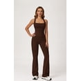 thumbnail image 2 of PISONIC Women Two Piece Workout Sets Racerback Tank Tops Matching High Waisted Flared Leggings with Pockets Gym Yoga Outfits, 2 of 6