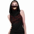 thumbnail image 2 of Camiseta sin mangas con capucha Baoblaze para mujer del cráneo color negro S, 2 of 5