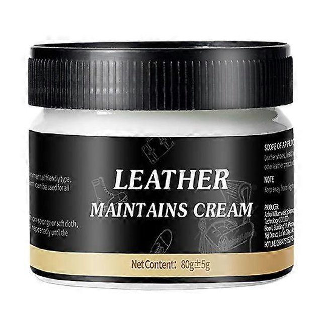 Betún para zapatos, bálsamo para el cuidado del cuero, crema protectora eficaz para bolsos, asientos de coche, zapatos y sofás, color blanco