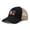 Black Tan, variant on Richardson Soft Mesh Cap Hat Embroidered Acadiana Flag Embroidery Trucker Hats for Men & Women Cotton Brown Khaki Design Only