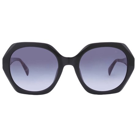 Rag & Bone RNB 1078/S Plastic Womens Geometric Sunglasses Black 55mm Adult