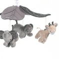 thumbnail image 3 of Lambs & Ivy Baby Jungle Animals Gray/Tan Musical Crib Mobile Soother Toy, 3 of 6