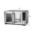 thumbnail image 3 of Gourmia GTF7698 Stainless Steel XL Digital Countertop Oven with Air Fry, 3 of 4