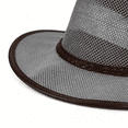 thumbnail image 6 of Jessboyy Sun Hats for Men Breathable Hollow Out Wide Brim Outdoor Hat Adjustable Summer Bucket Hats Travel Vacation Beach Hat Gray, 6 of 6