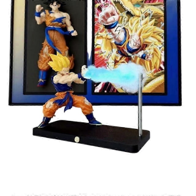 Dragon Ball Son Goku Night Light Anime Touch Kamehameha Magnetic Night Light Creative Desk Decoration Cool Model Doll Boys Gifts