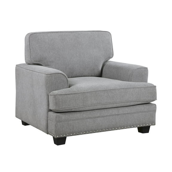 Lexicon Bradford Chenille Fabric Chair in Gray