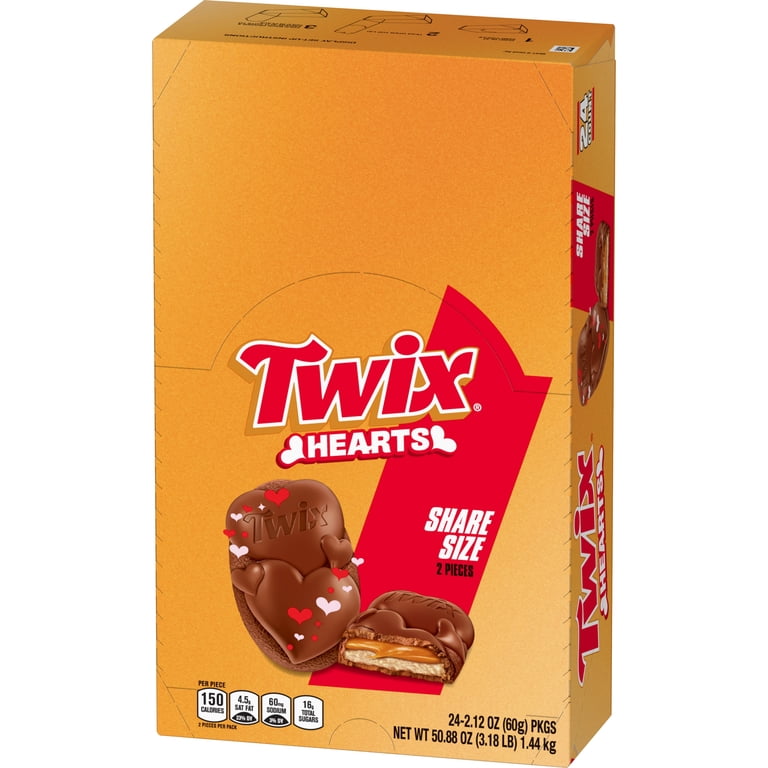 TWIX CARAMEL HEART 2 TO GO VALENTINE 2.12 OUNCE - Walmart.com