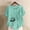Sky Blue, variant on QUNYINEY Women Tshirt Summer Short Sleeve Floral Cotton Tunic Tops Crew Neck Casual Pullover Loose Fit Button Shirts