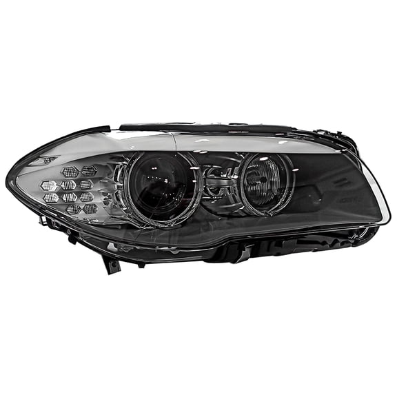 GELUOXI Right Passenger Side Headlight Housing w/ AFS for BMW 528i 535i 550i M5 2011-2013 63117271904